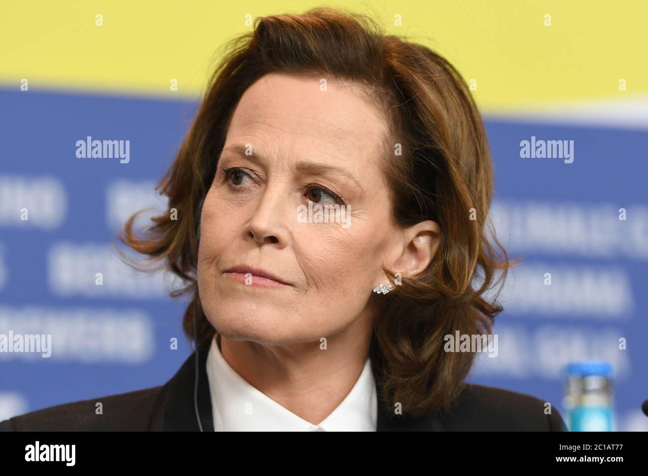 Sigourney Weaver attends the press conference for My Salinger Year during the 70th Berlin Film Festival at the Grand Hyatt Berlin. © Paul Treadway Stock Photo