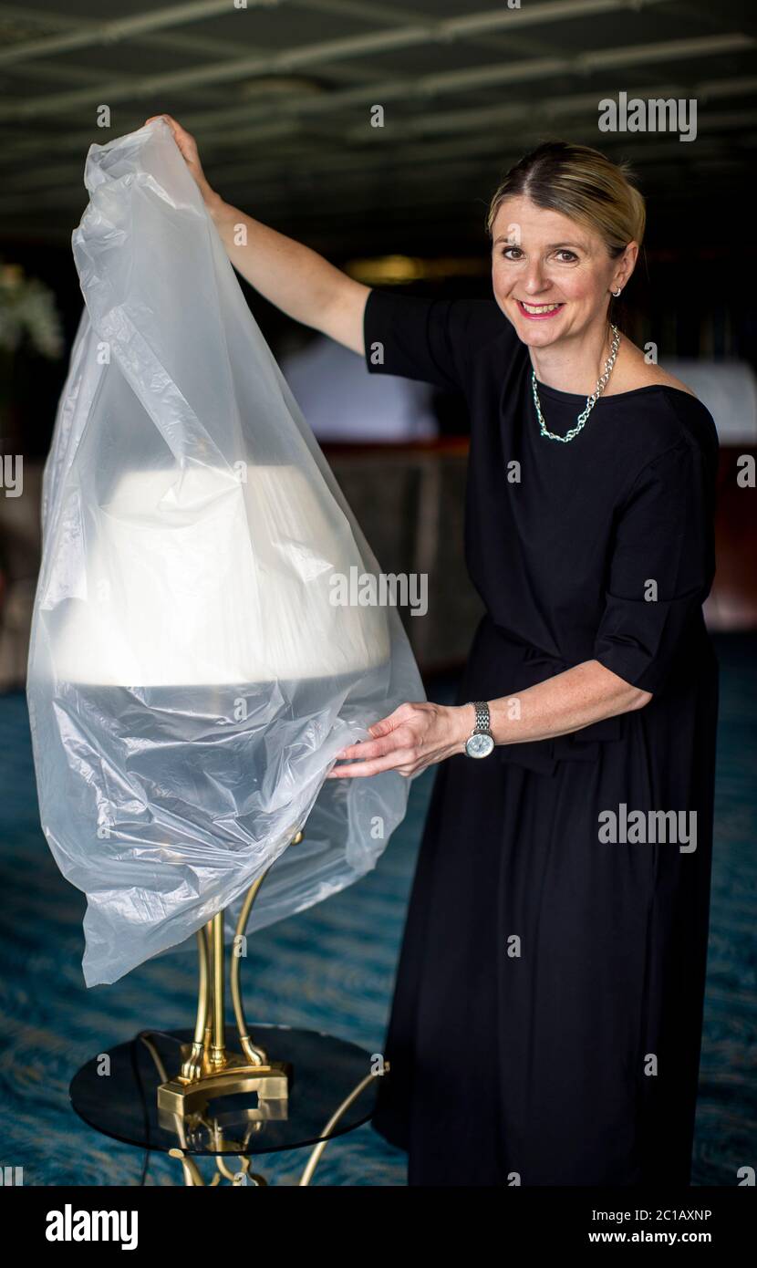 Lisa Steele, General Manager of the Culloden Estate and Spa, starts preparation to reopen the 5 star luxury hotel for when the Northern Ireland Executive to allow hotels open as lockdown eases. Stock Photo