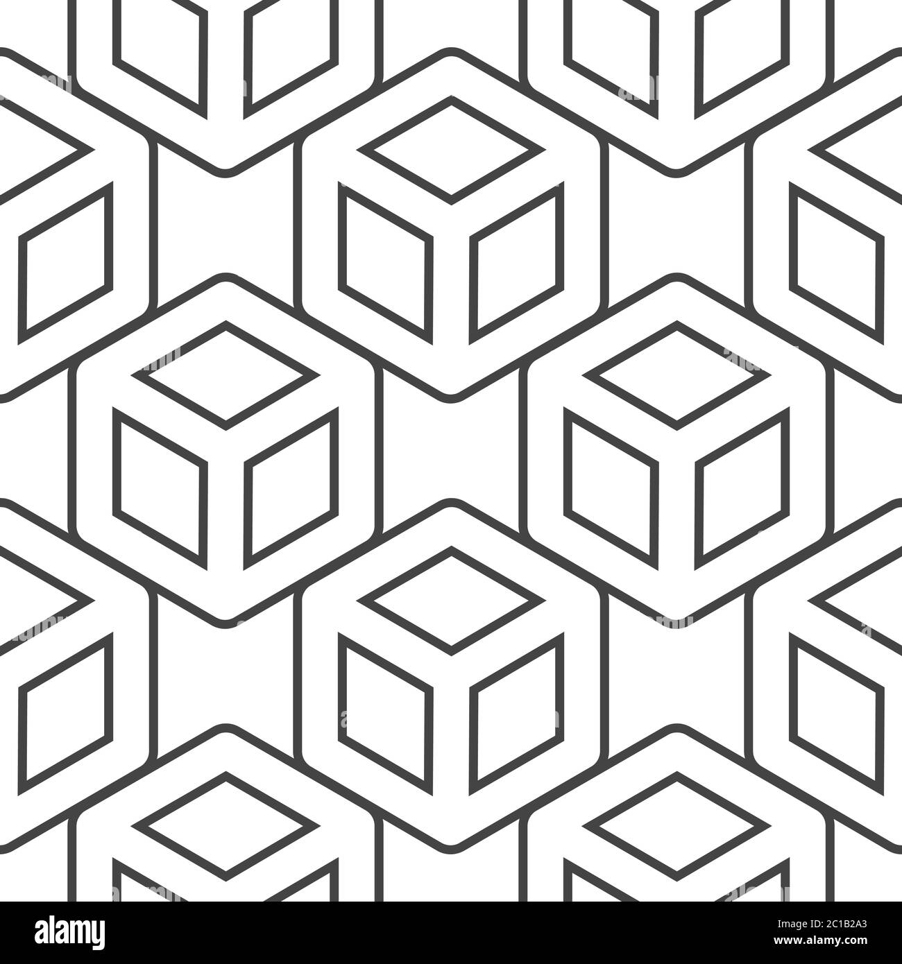 Black and white seamless geometric pattern Stock Vector Image & Art - Alamy