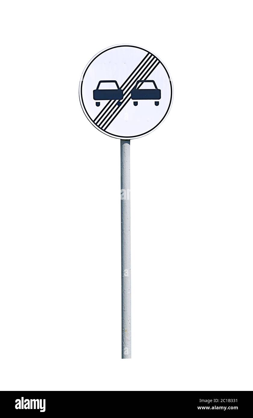 Traffic sign isolated on white background Stock Photo - Alamy