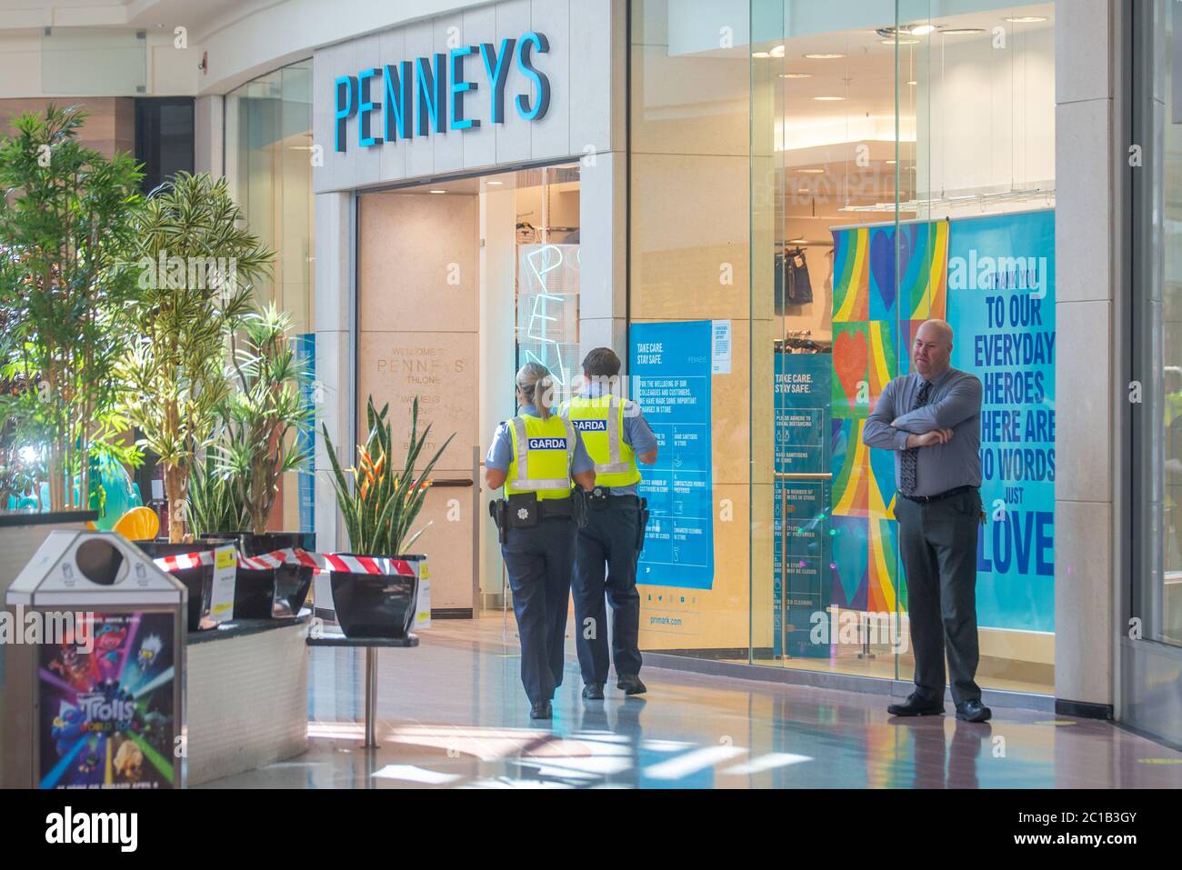 Athlone, Co Westmeath, Ireland. 15th June 2020. Queues outside Penneys