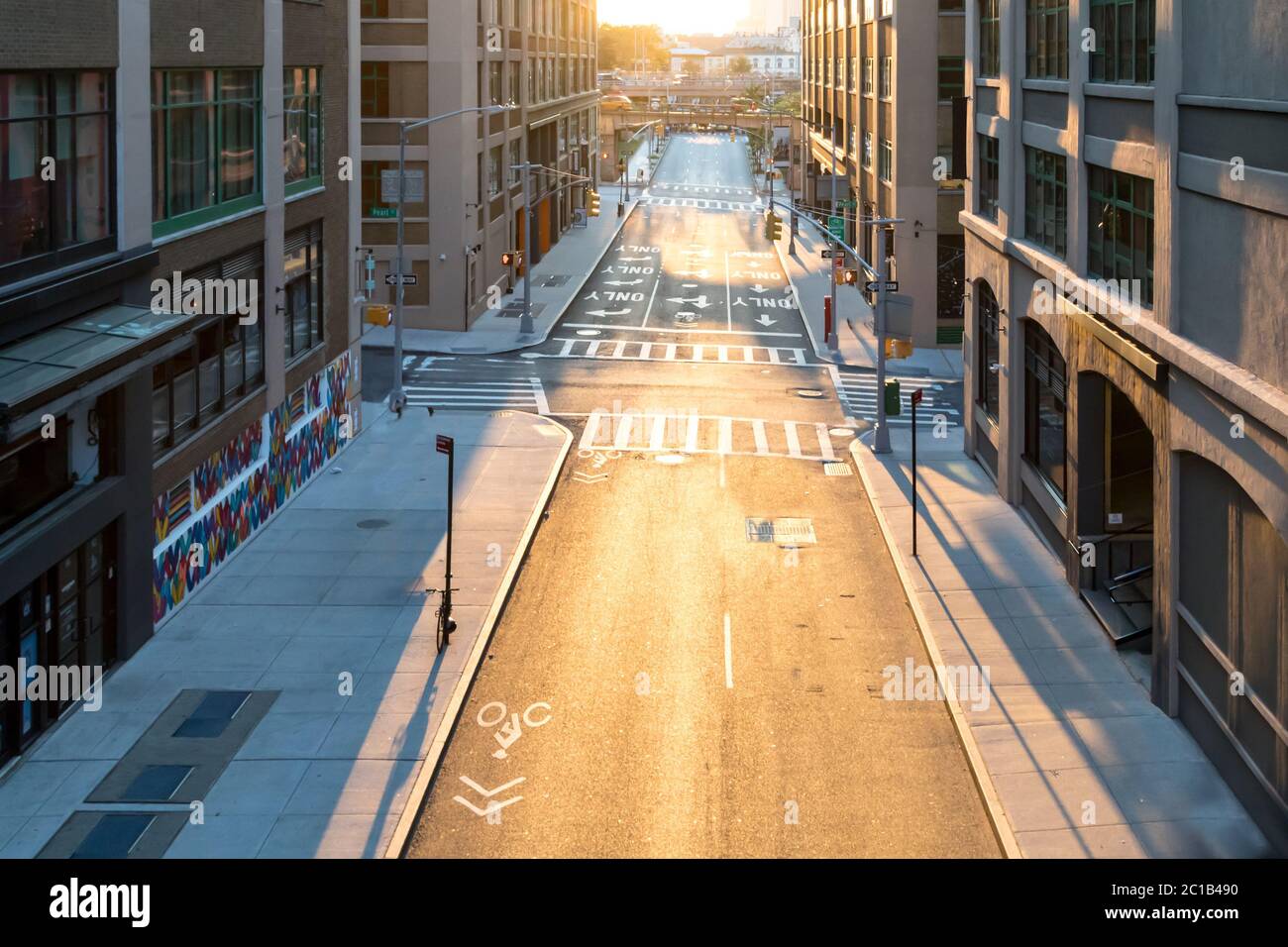 Lockdown nyc empty view aerial hi-res stock photography and images - Alamy