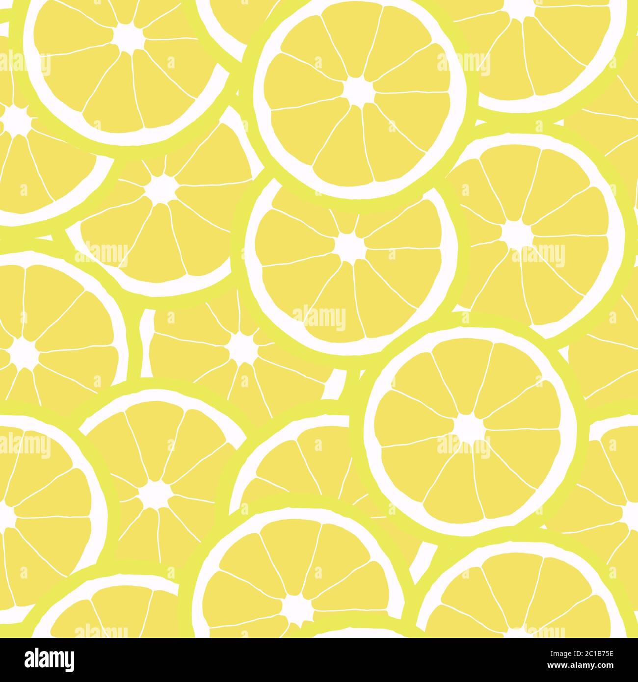 Seamless pattern of yellow lemons. vector illustration Stock Vector ...