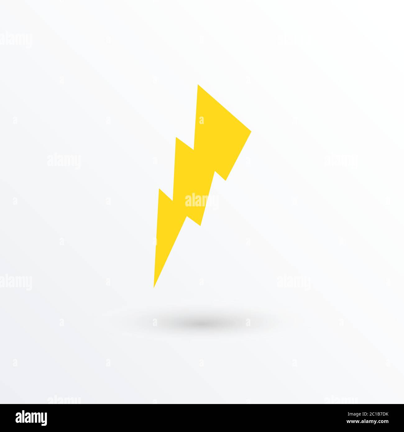 Vector lightning icon / vector illustration Stock Vector Image & Art ...