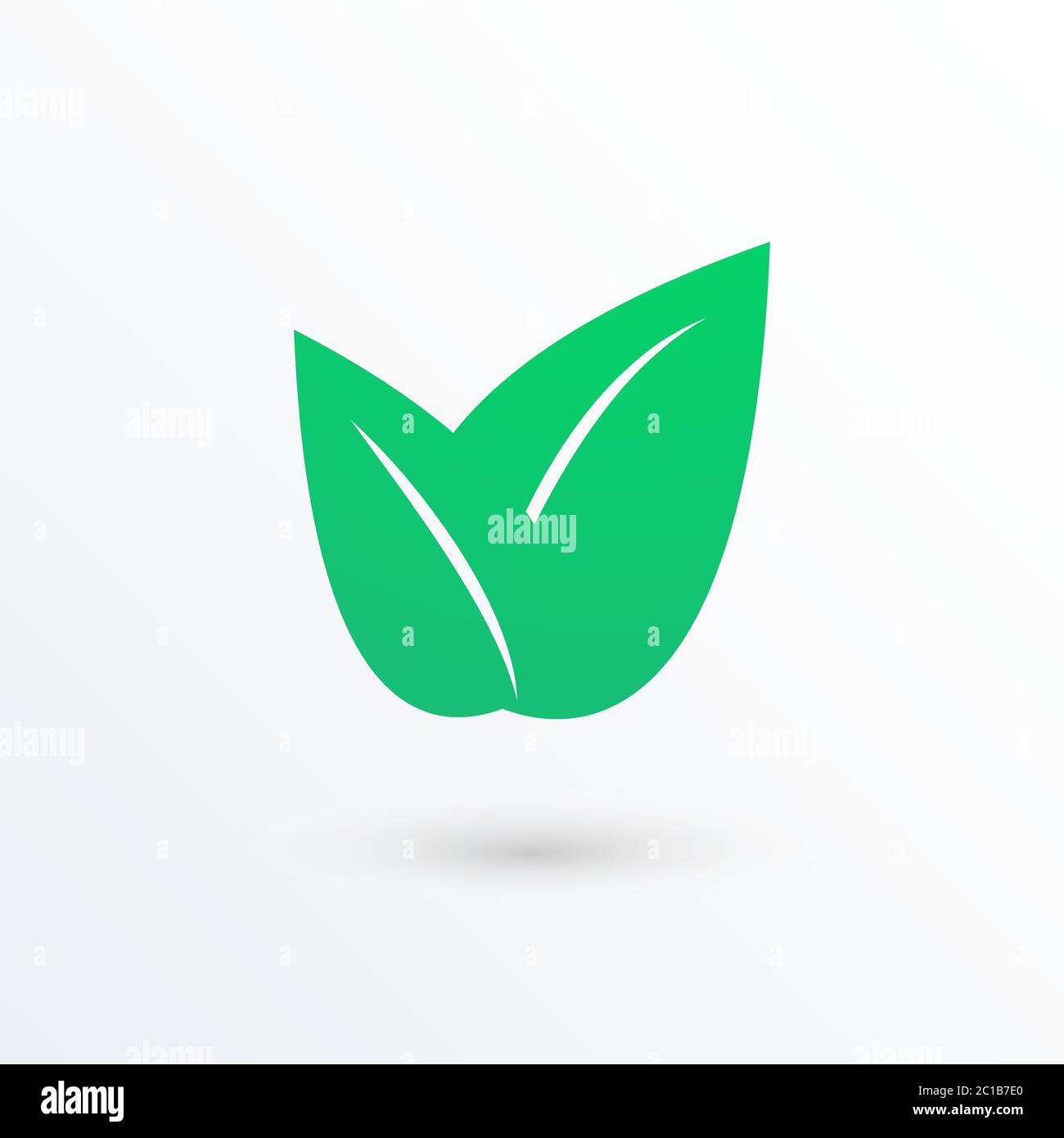 Leaf nature icon / vector illustration Stock Vector Image & Art - Alamy
