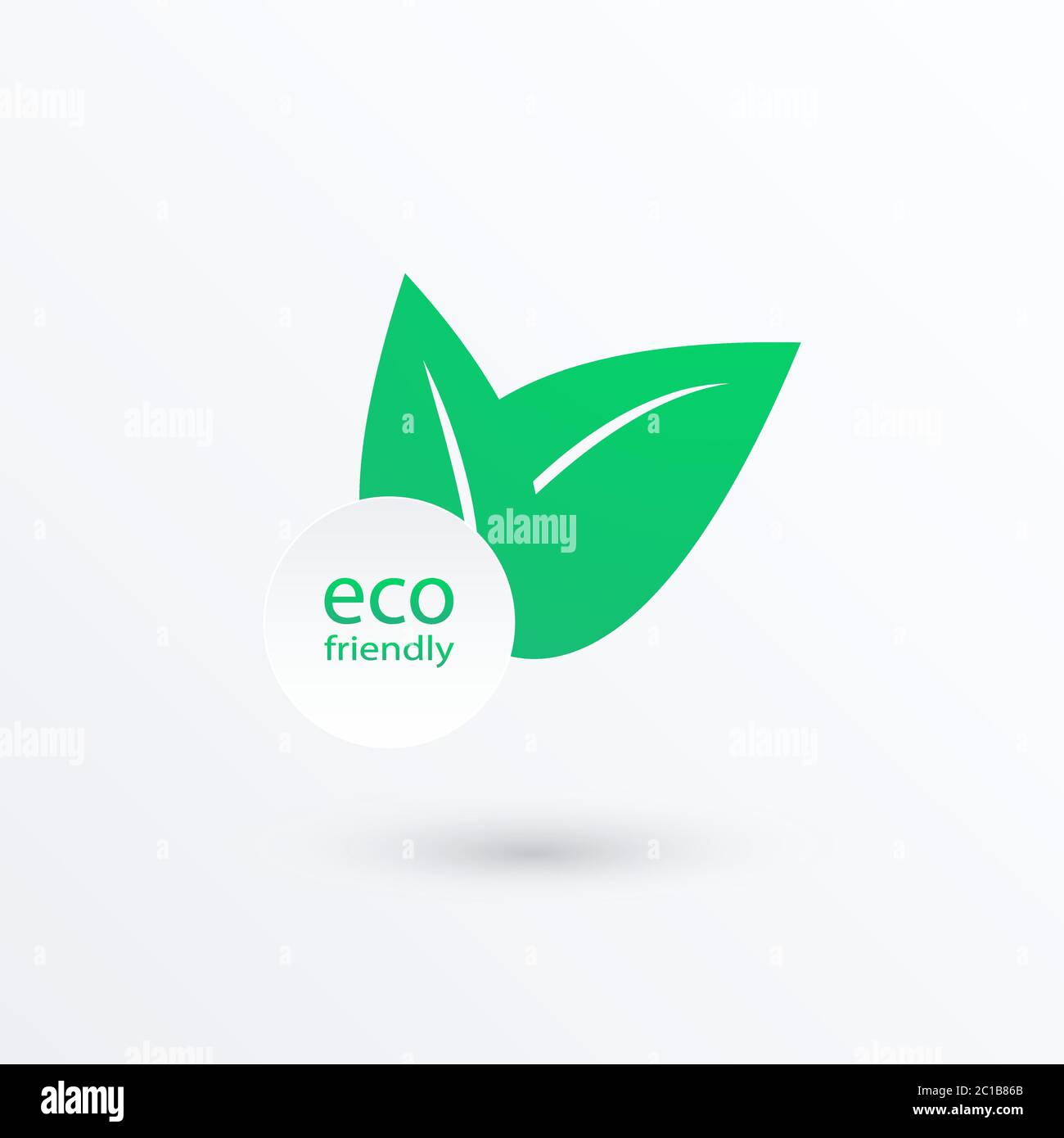 Eco friendly label/ vector illustration Stock Vector Image & Art - Alamy