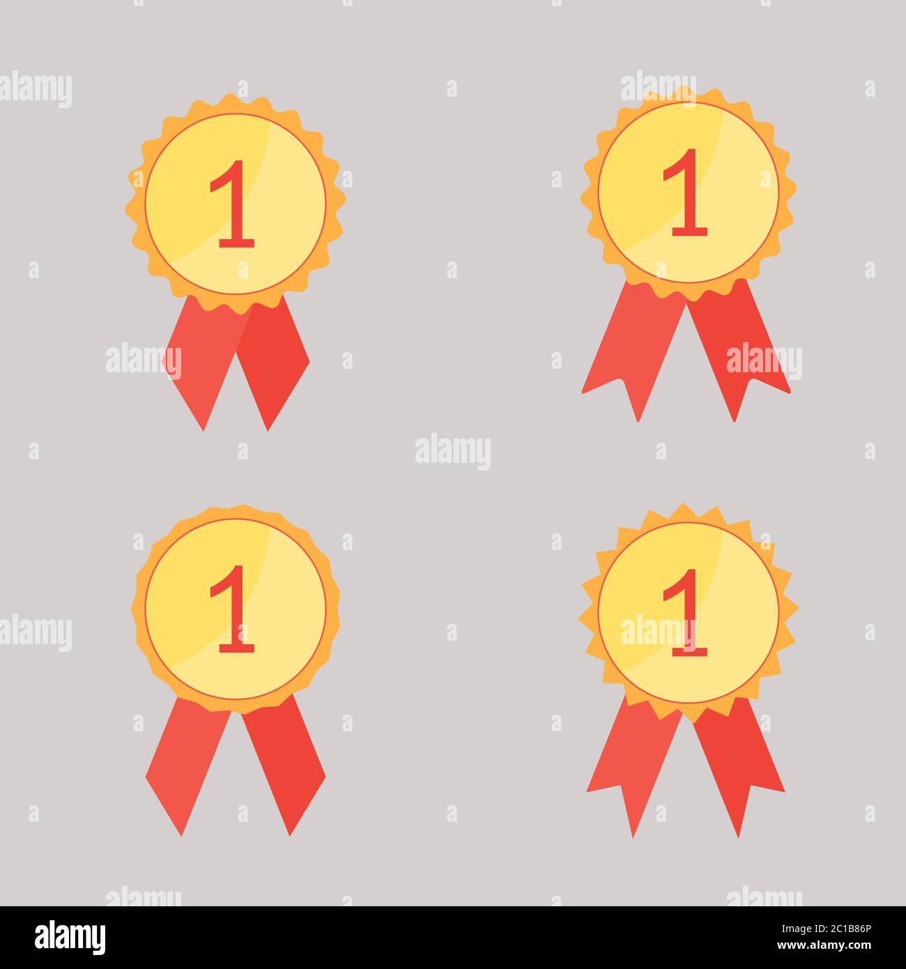 First place gold award medal icon with a circular medallion bearing the