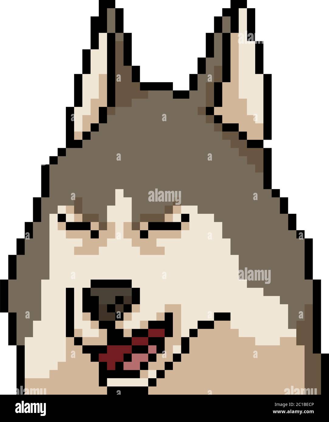 Husky Pixel Art : 100 idées de Pixel art – XBMO
