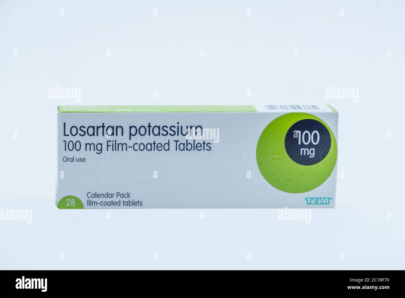 A of Losartan tablets Stock Photo -
