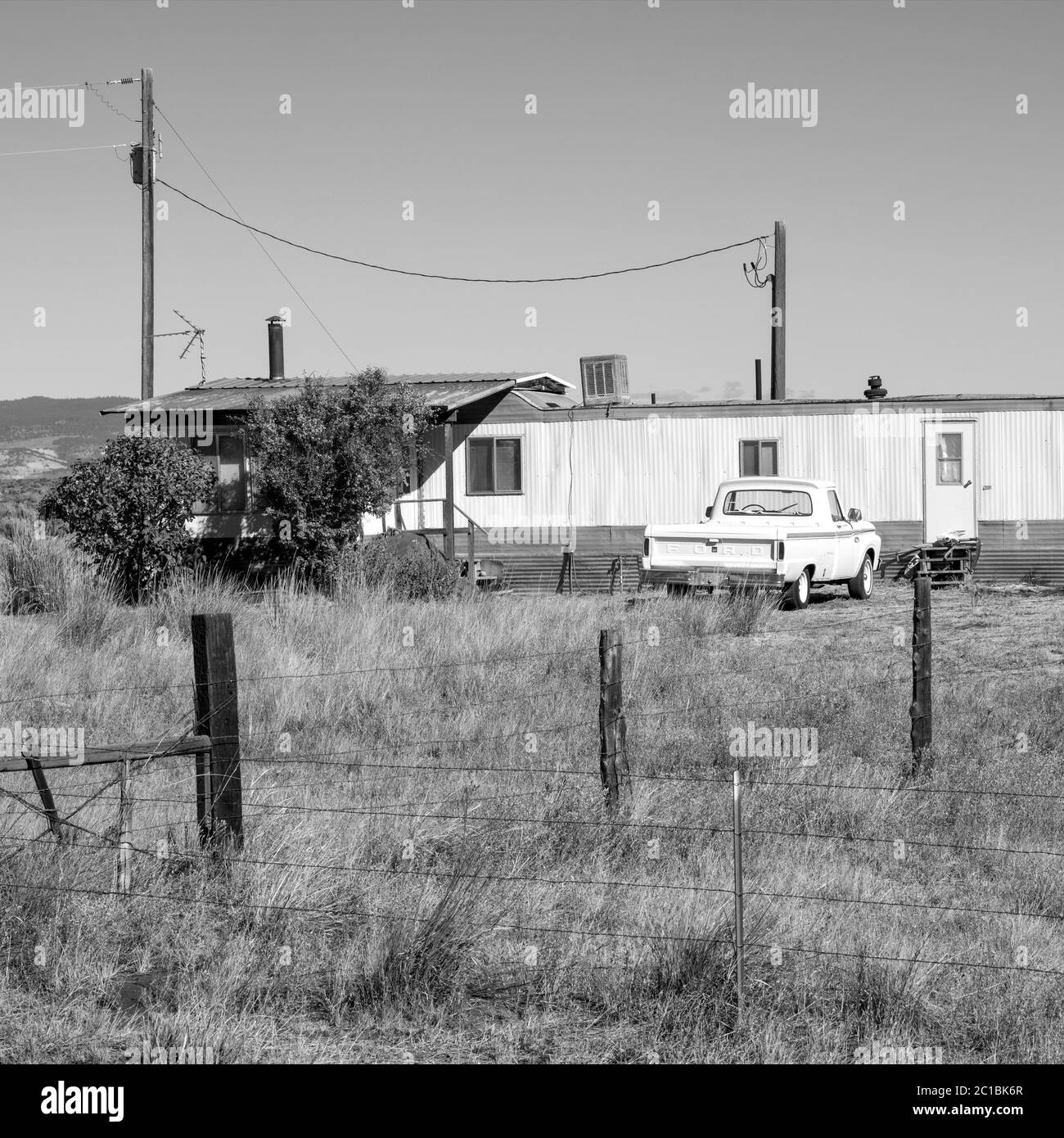 USA, Oregon, Eastern, Burns, tRAILER Stock Photo Alamy