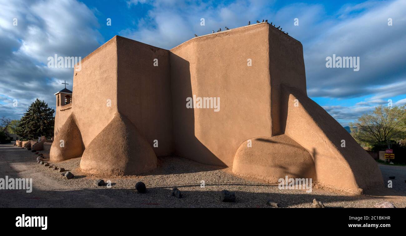 USA, New Mexico, Rancho de Taos, San Francisco De Asis, Church Stock