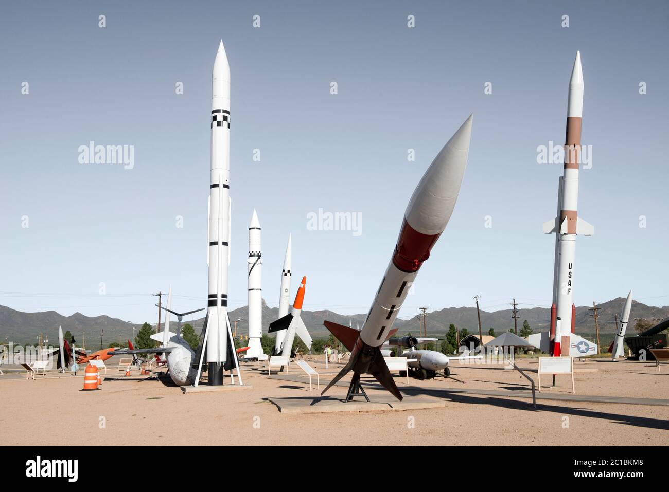 USA, Southwest, New Mexico,White Sands Missile Range Museum Stock Photo