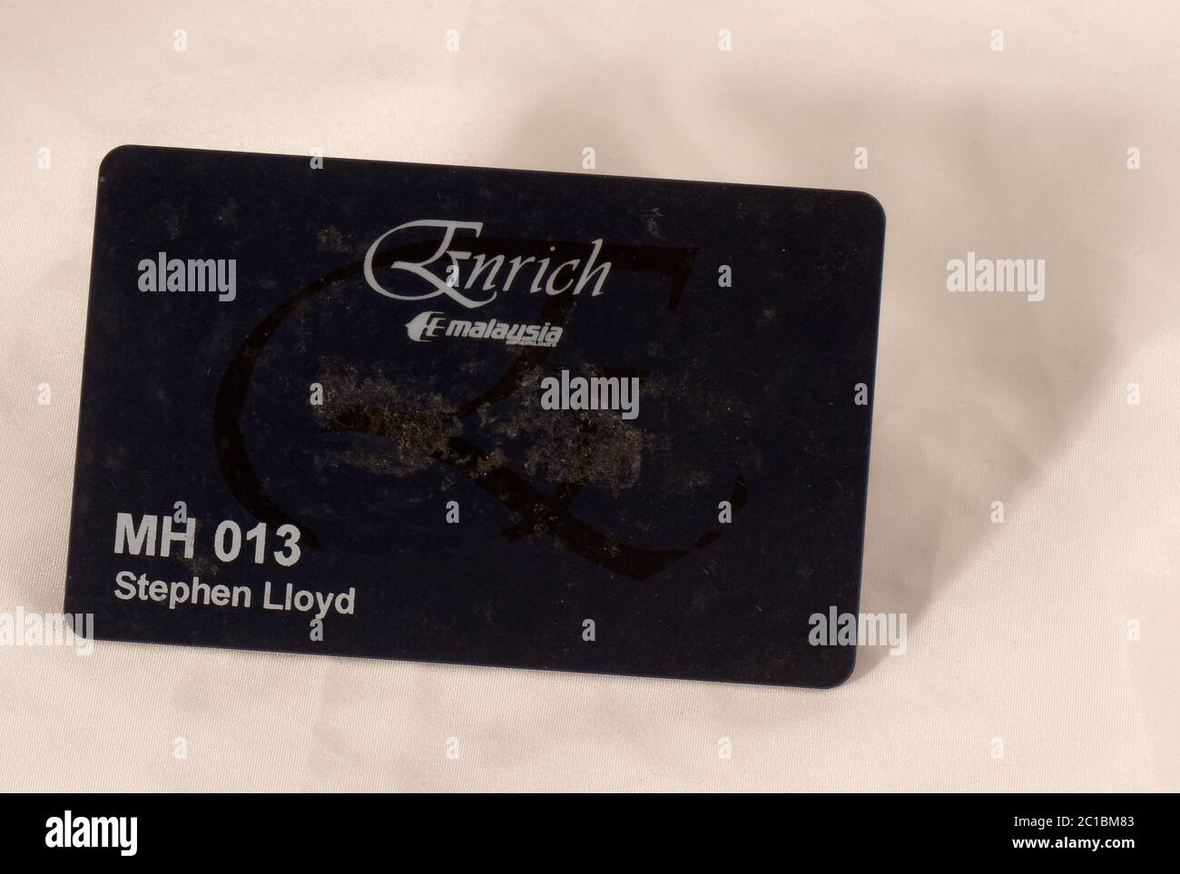 Malaysia Airlines Loyalty Card On Their Enrich Scheme Stock Photo Alamy