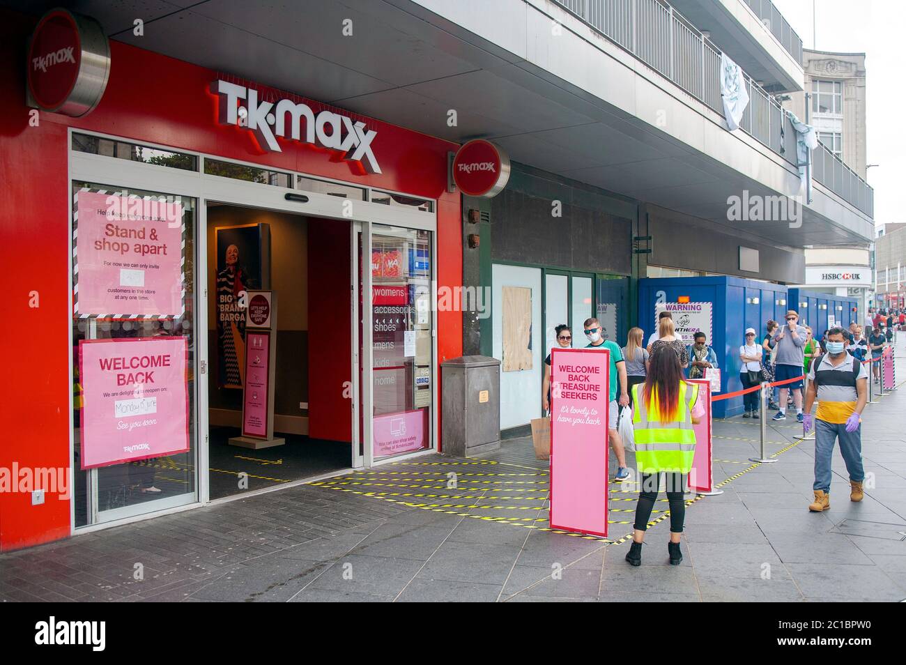 Non essential shops and stores reopen after cxoronavirus Covid19