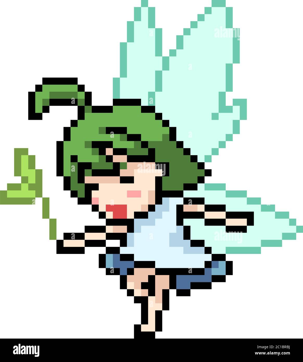 Vector Pixel Art Fairy Isolated Cartoon Stock Vector Image Art Alamy