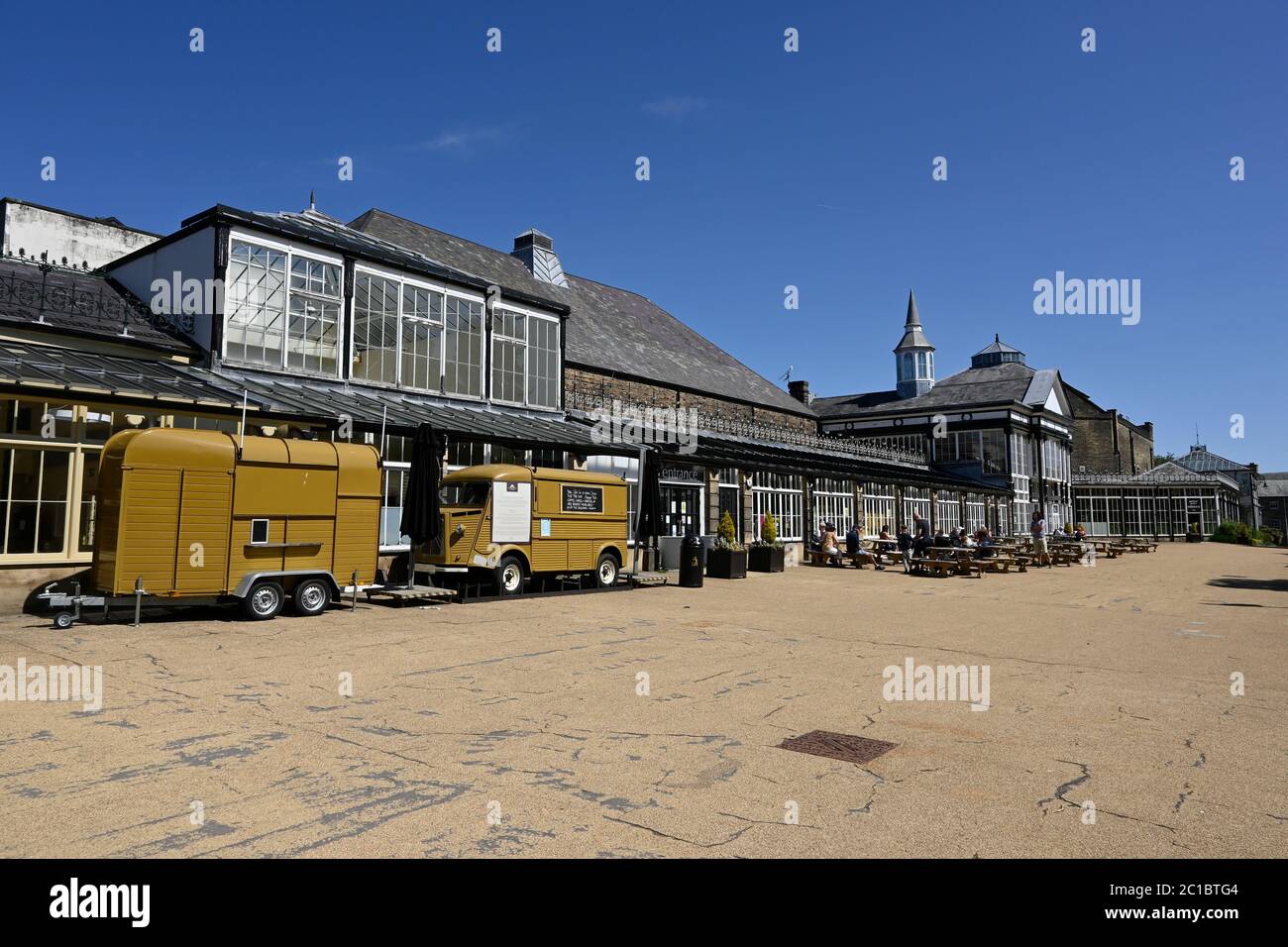 Spa town of Buxton Derbyshire during Coronavirus lockdown 2020 Stock Photo