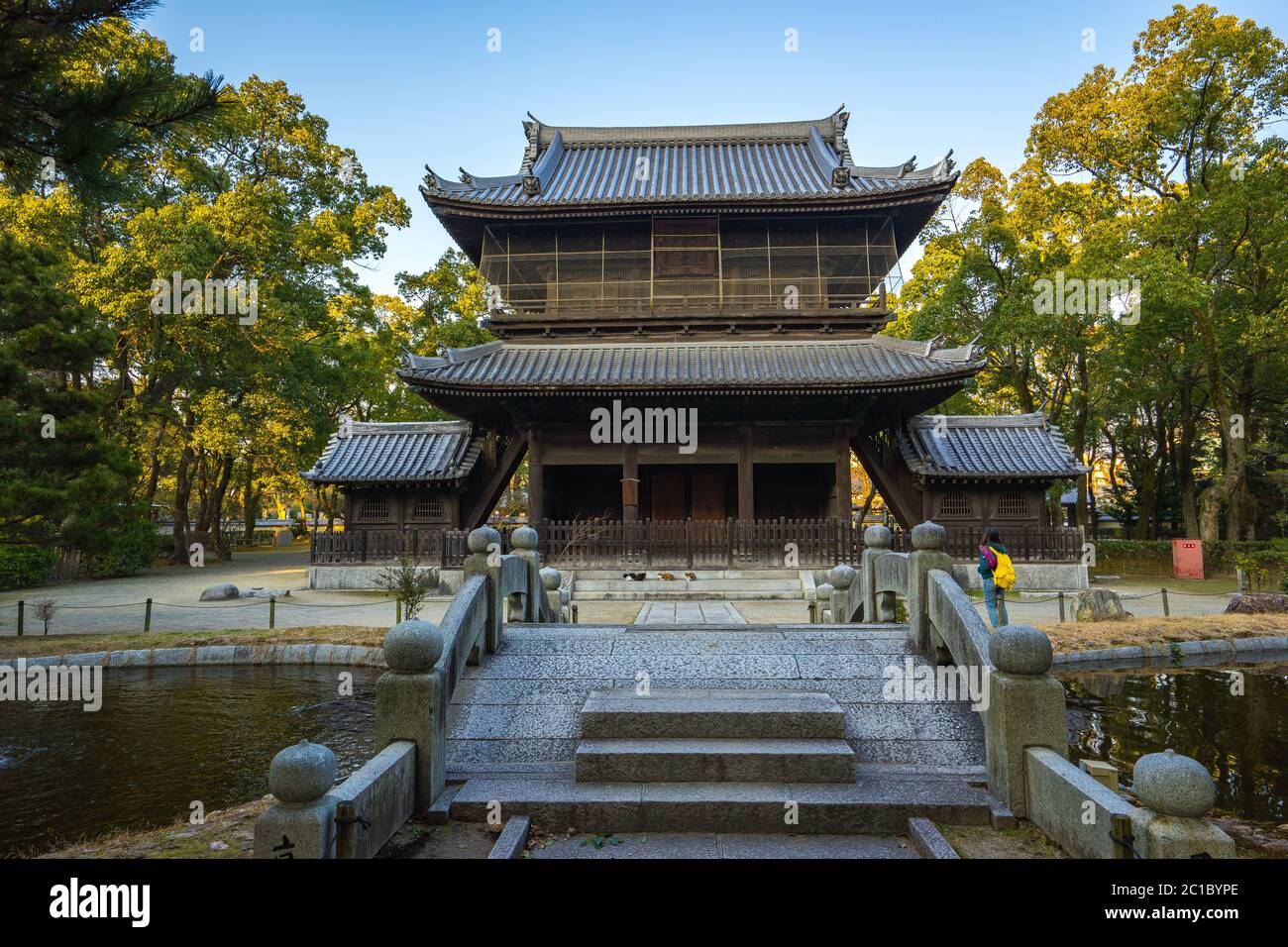 Shofukuji Temple in Hakata, Fukuoka, Japan Stock Photo