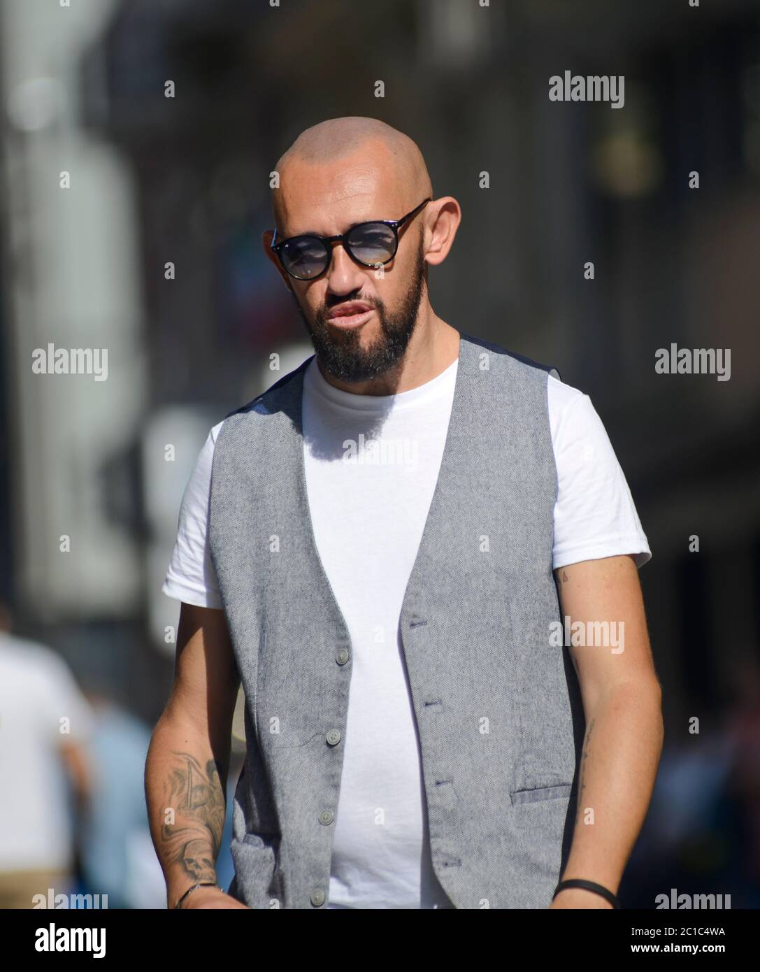 Bald sunglasses hi-res stock photography and images - Alamy