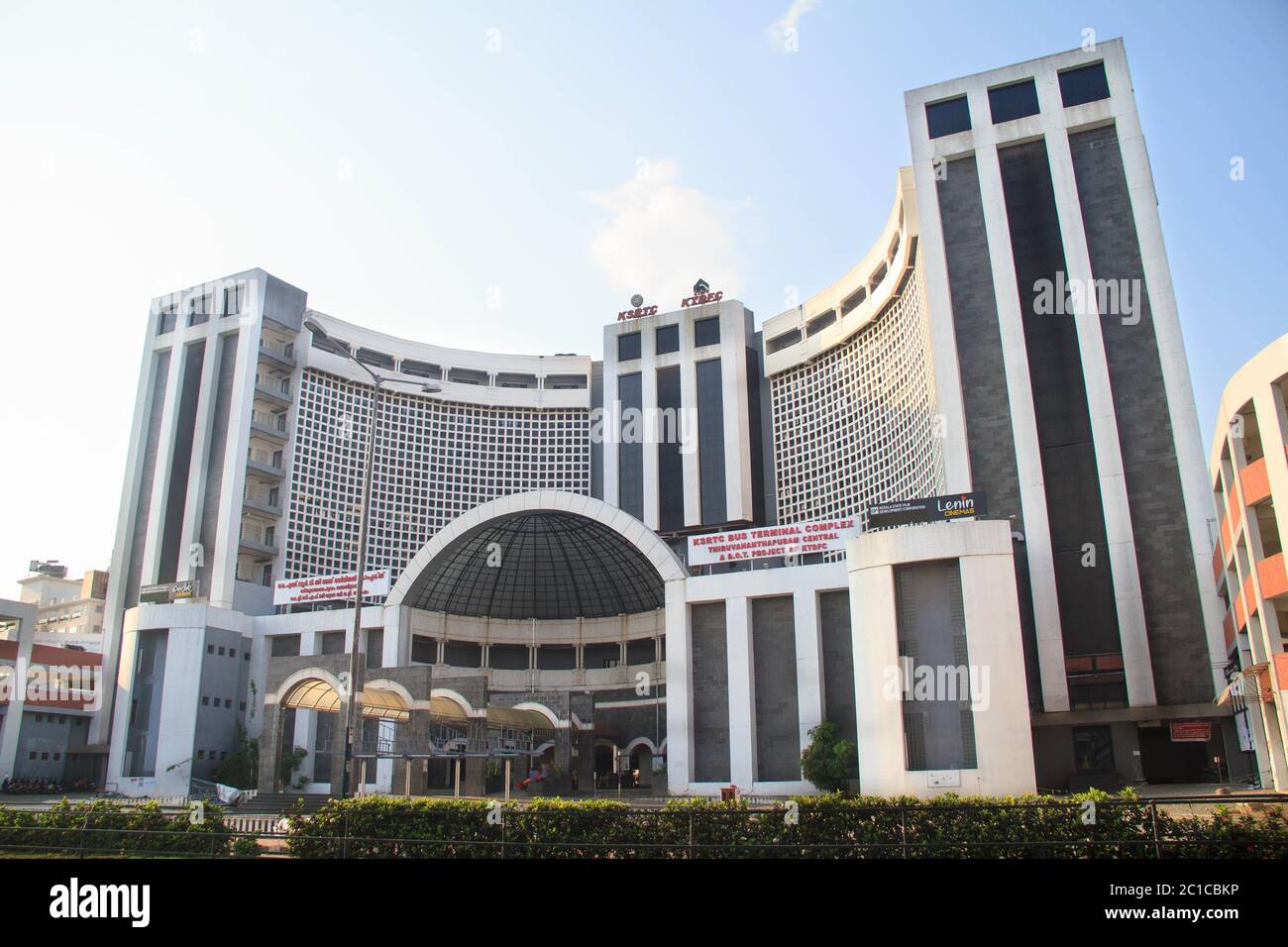 KSRTC Bus Terminal and Shopping Complex, Thambanoor, Trivandrum Stock Photo