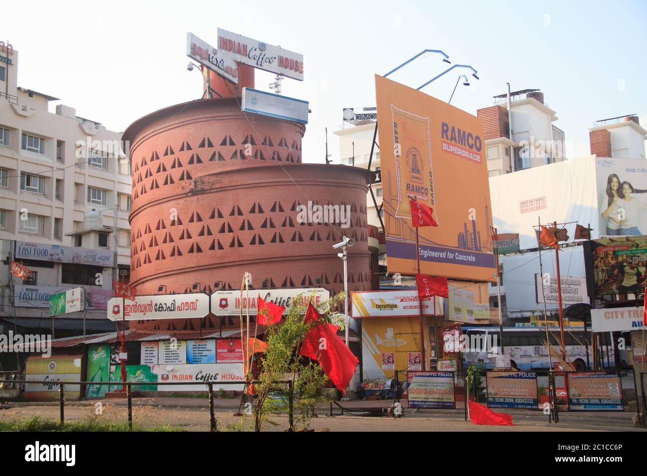One of the prominent landmarks in the Thampanoor area of Trivandrum, Larie Baker's Indian Coffee House, Thambanoor Stock Photo