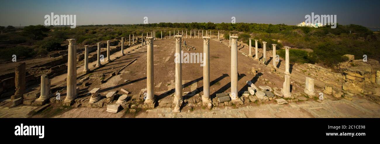 Aerial salamis ancient city hi-res stock photography and images - Alamy