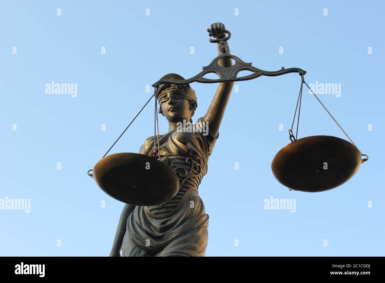 Justitia is a personification of justice Stock Photo