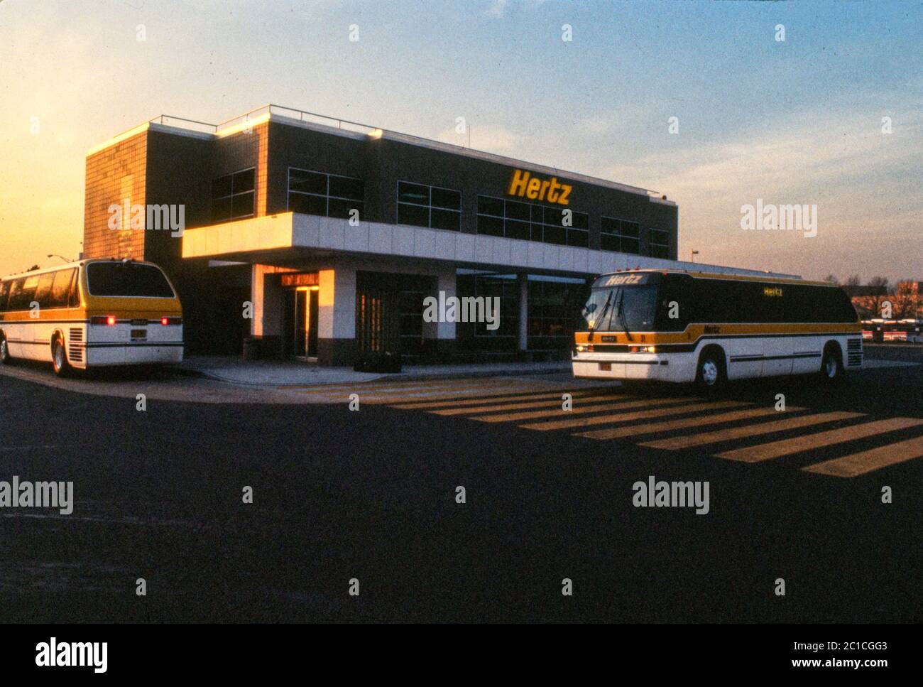 Hertz Airport Rental Hubs Stock Photo