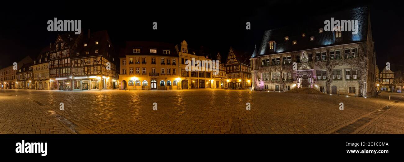 Market square in Quedlinburg Stock Photo