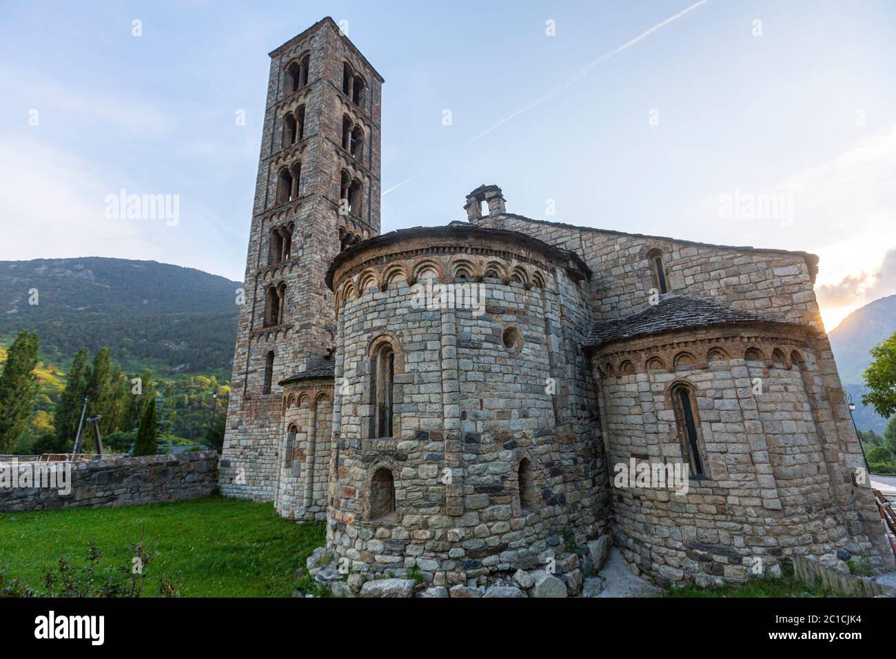 Romanesque church of Sant Climent, Taüll, Lleida province, Catalonia, Spain Stock Photo