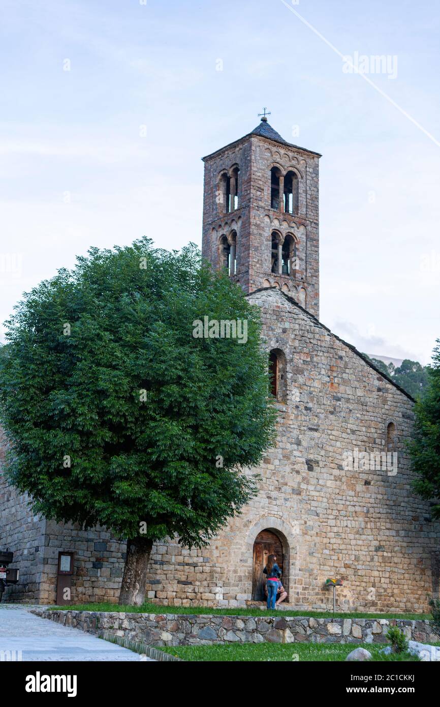 Romanesque church of Sant Climent, Taüll, Lleida province, Catalonia, Spain Stock Photo