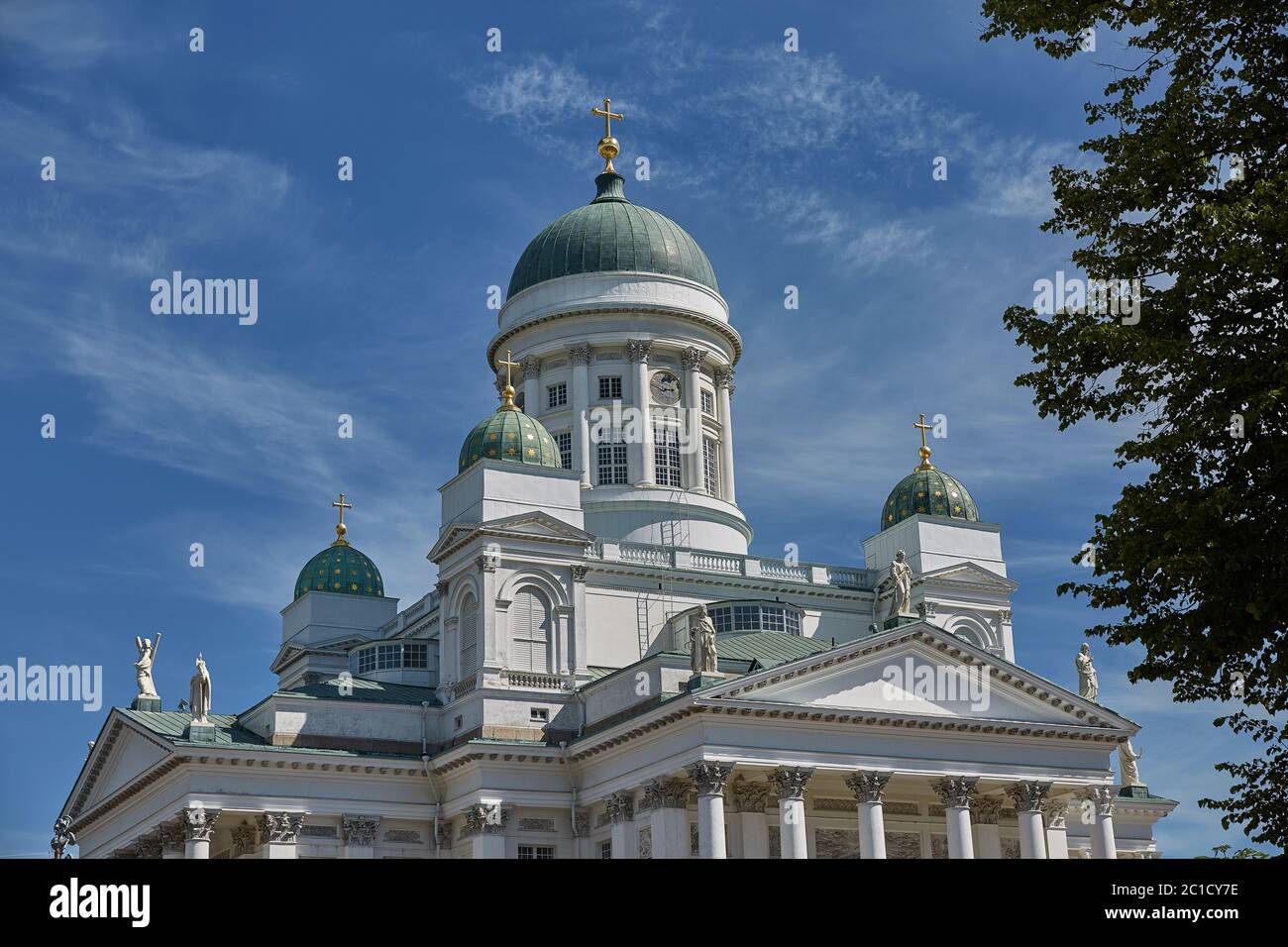 Cathedral of the Diocese of Helsinki, finnish Evangelical Lutheran church, Finland Stock Photo