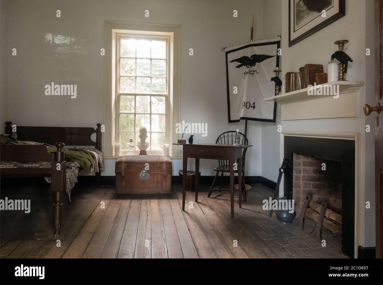 Edgar Allan Poe dorm room at the University of Virginia Charlottesville Virginia Stock Photo