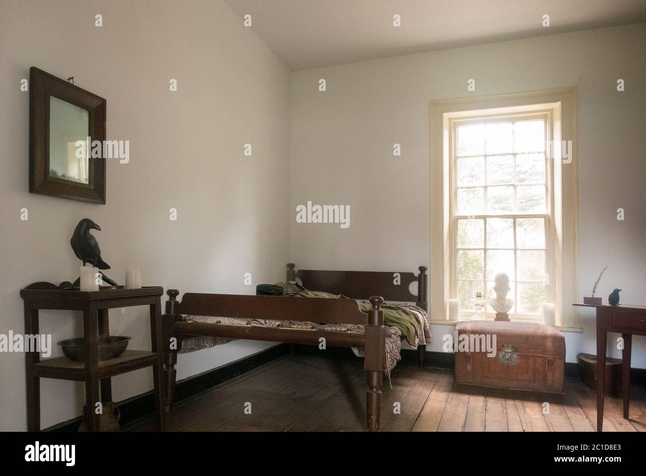 Edgar Allan Poe dorm room at the University of Virginia Charlottesville Virginia Stock Photo