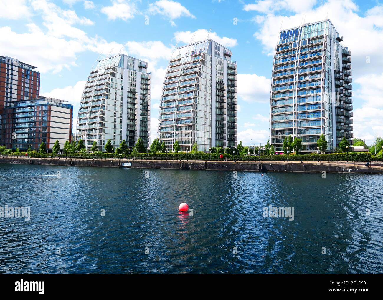 Apartment buildings at Salford Quays, Manchester, UK Stock Photo Alamy