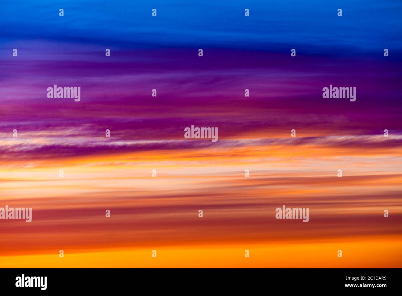 Fiery orange sunset sky. Beautiful sky Stock Photo - Alamy