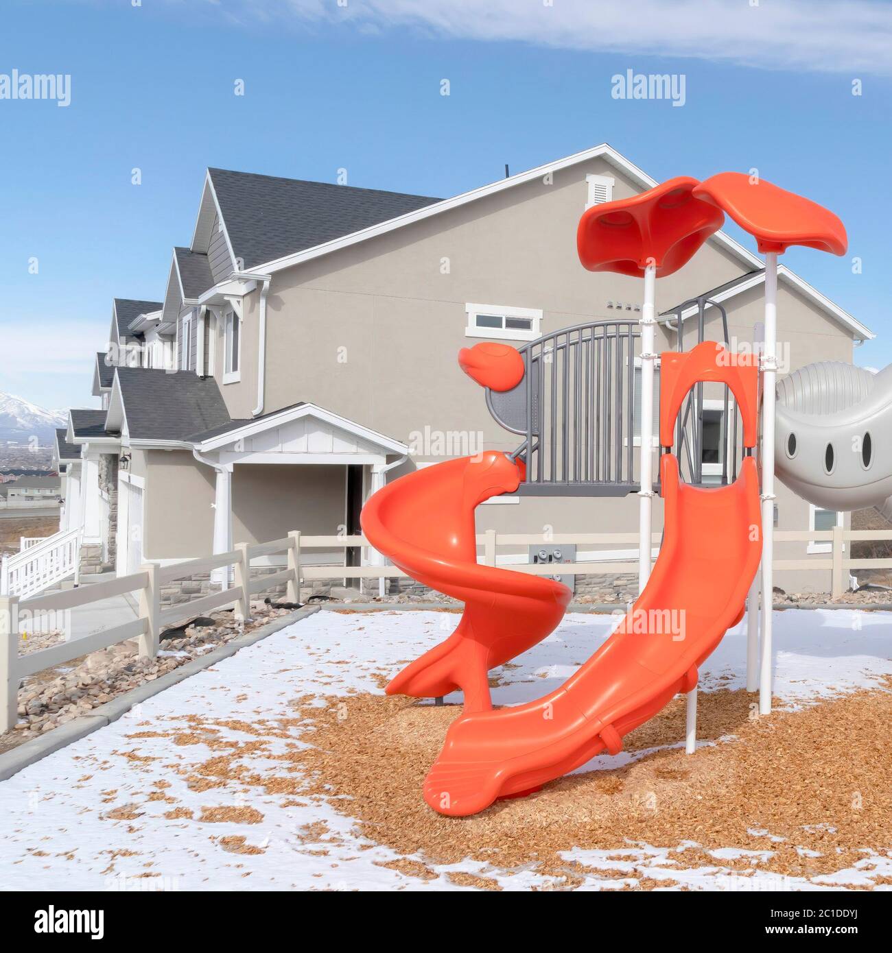Square colorful playground snow hi-res stock photography and images - Alamy