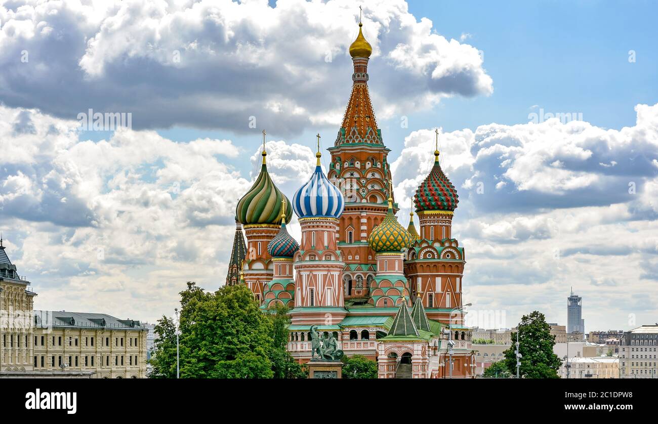 Moscow Cathedral of St. Basil the Blessed Stock Photo