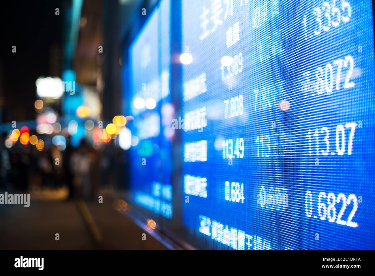 Stock market chart,Stock market data on LED display concept Stock Photo ...
