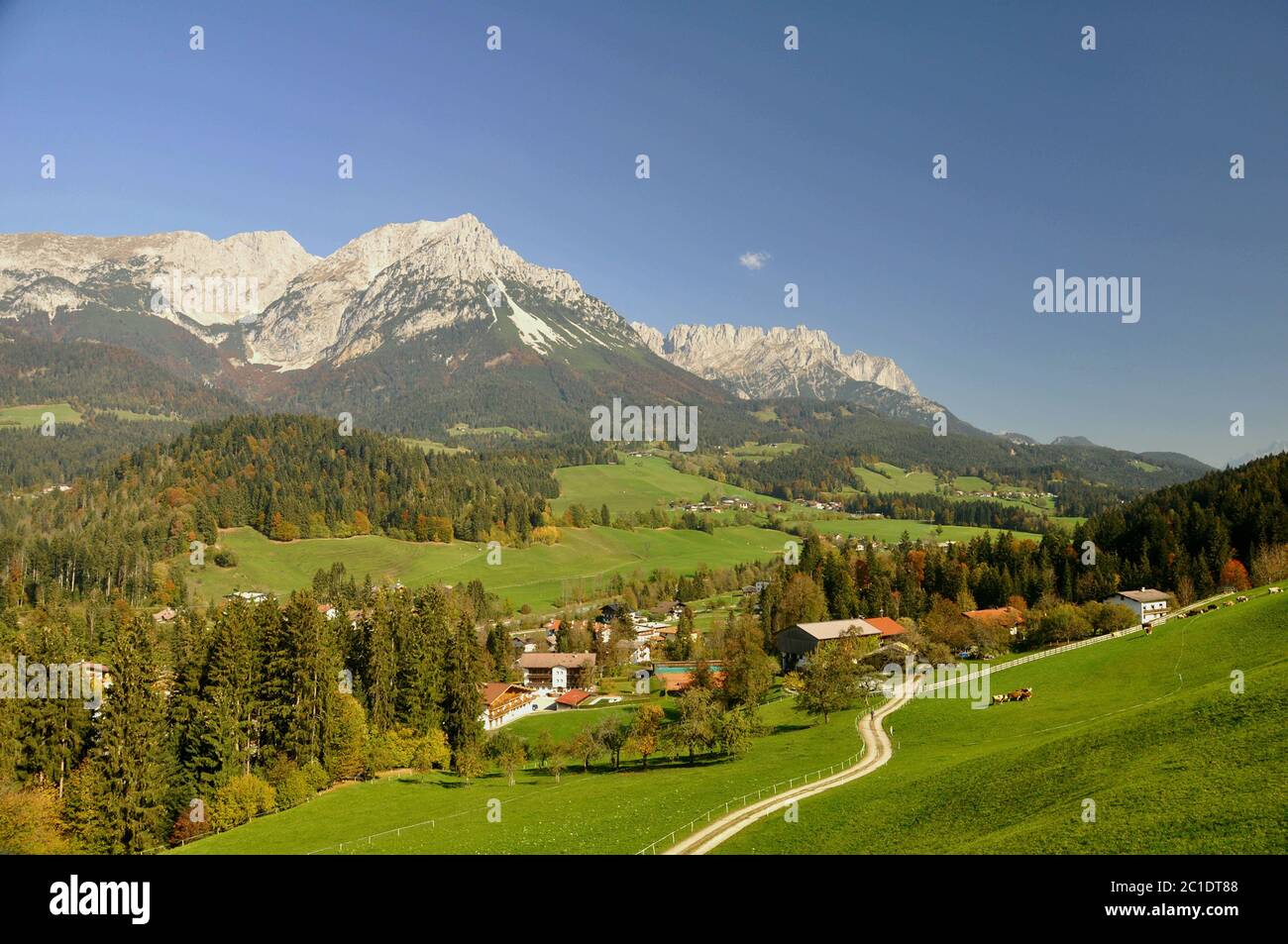 Austria Wilder Kaiser Tirol Stock Photo