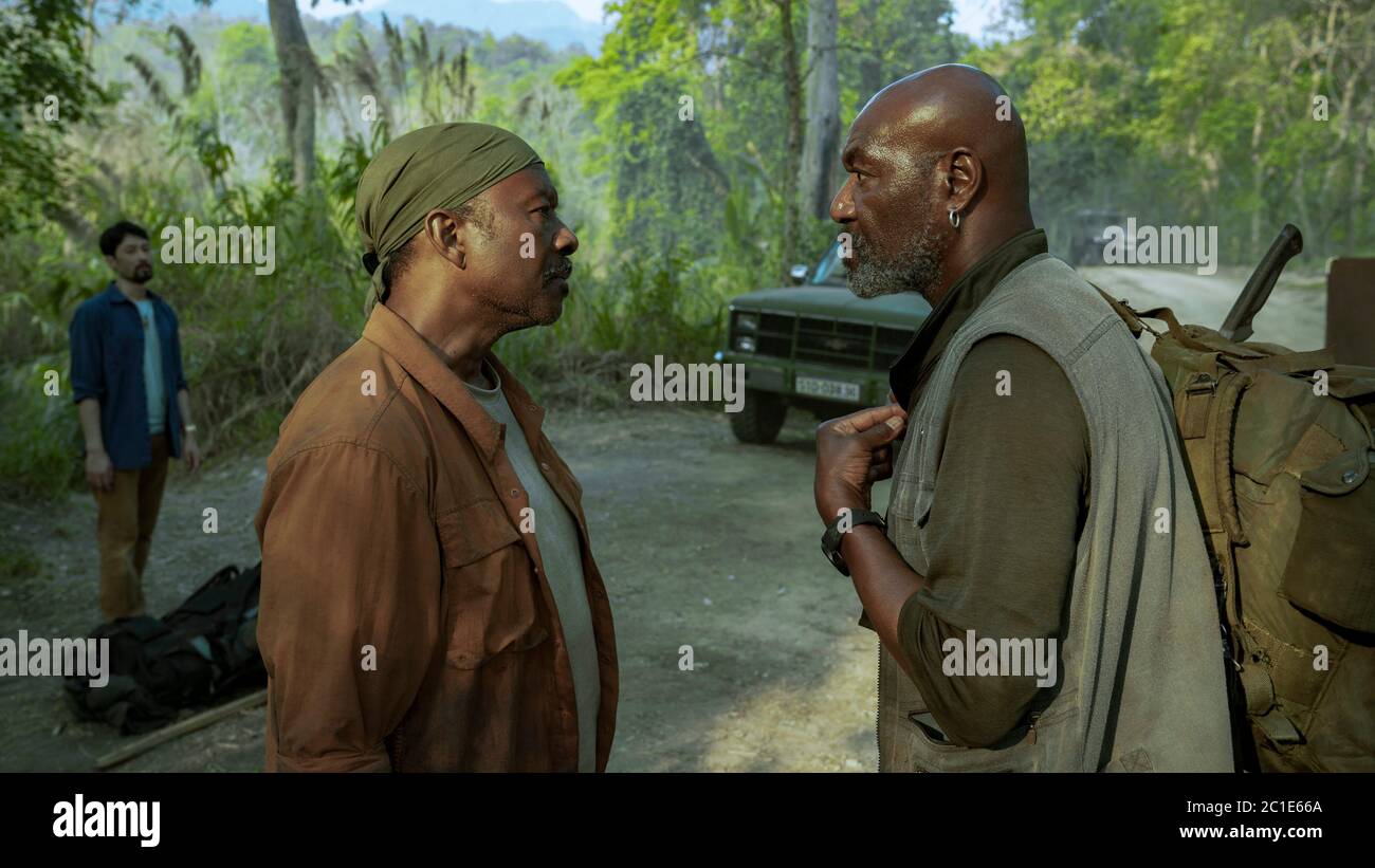 RELEASE DATE: June 12, 2020 TITLE: Da 5 Bloods STUDIO: DIRECTOR: Spike Lee PLOT: Four African-American vets battle the forces of man and nature when they return to Vietnam seeking the remains of their fallen Squad Leader and the gold fortune he helped them hide. STARRING: Johnny Nguyen, Clarke Peters, Delroy Lindo . (Credit Image: © Netflix/Entertainment Pictures) Stock Photo