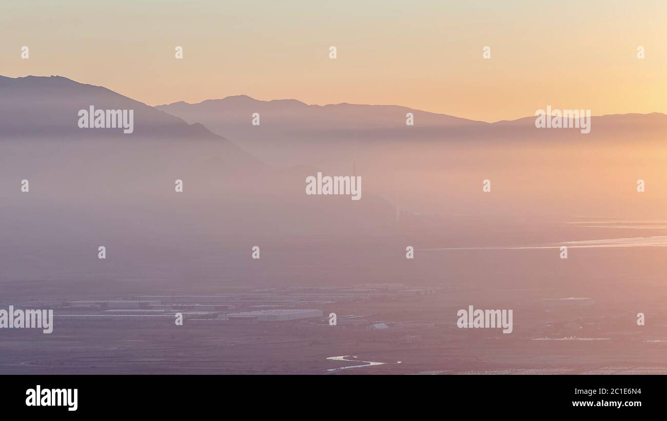 Panorama fog in valley hi-res stock photography and images - Alamy