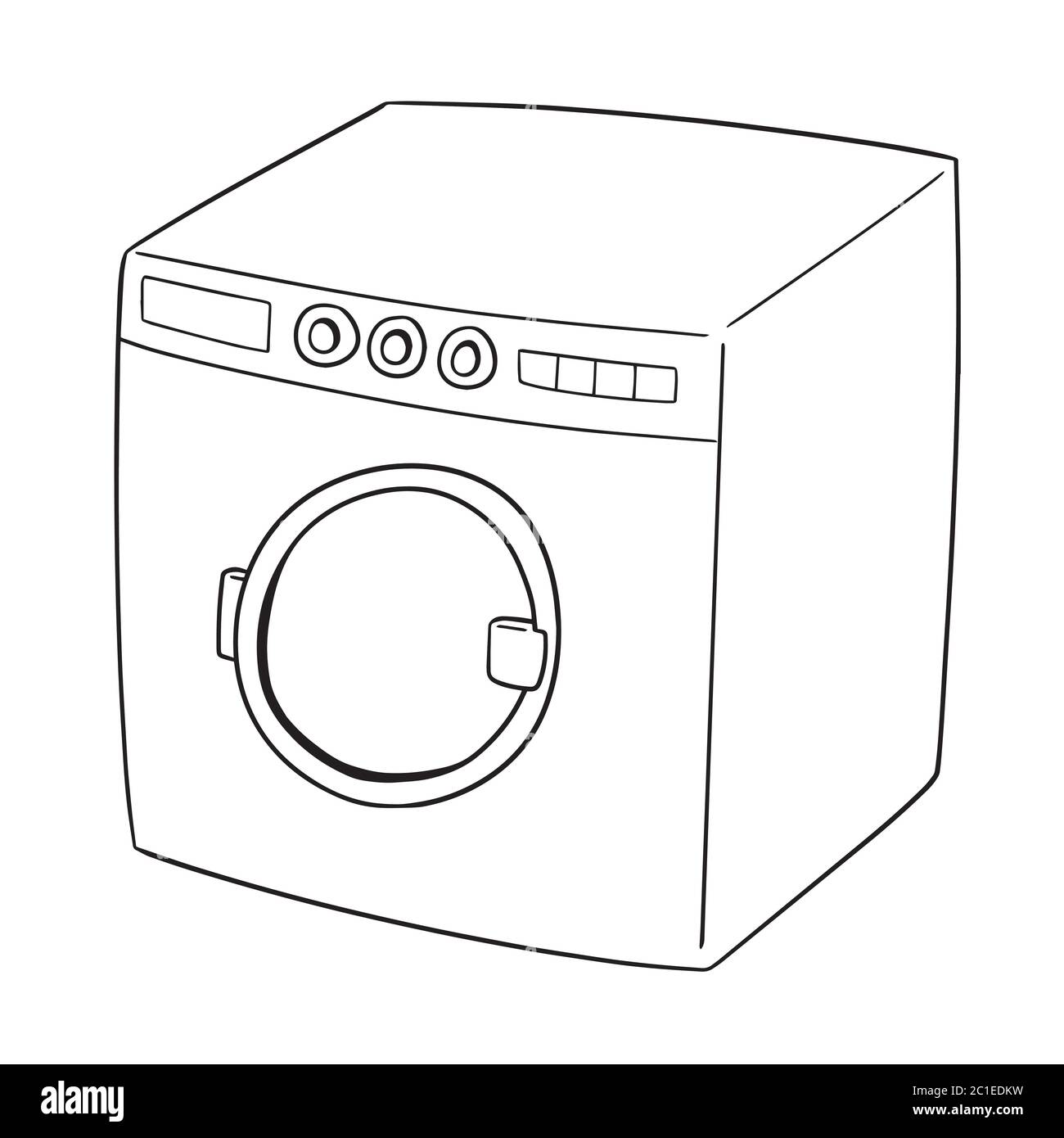 vector of washing machine Stock Vector