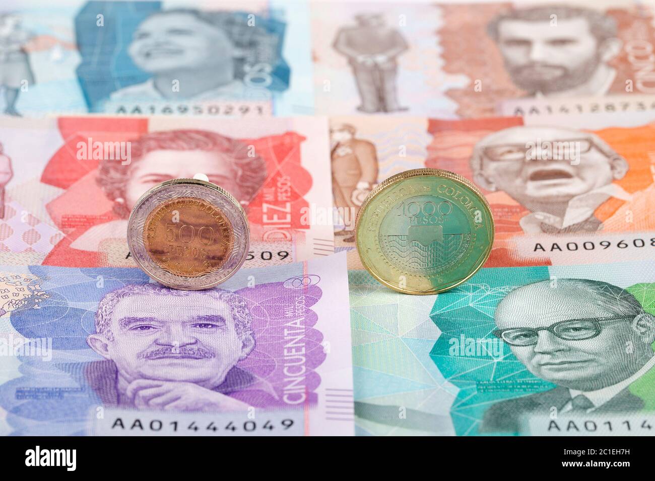 colombian-peso-coins-stock-photo-alamy