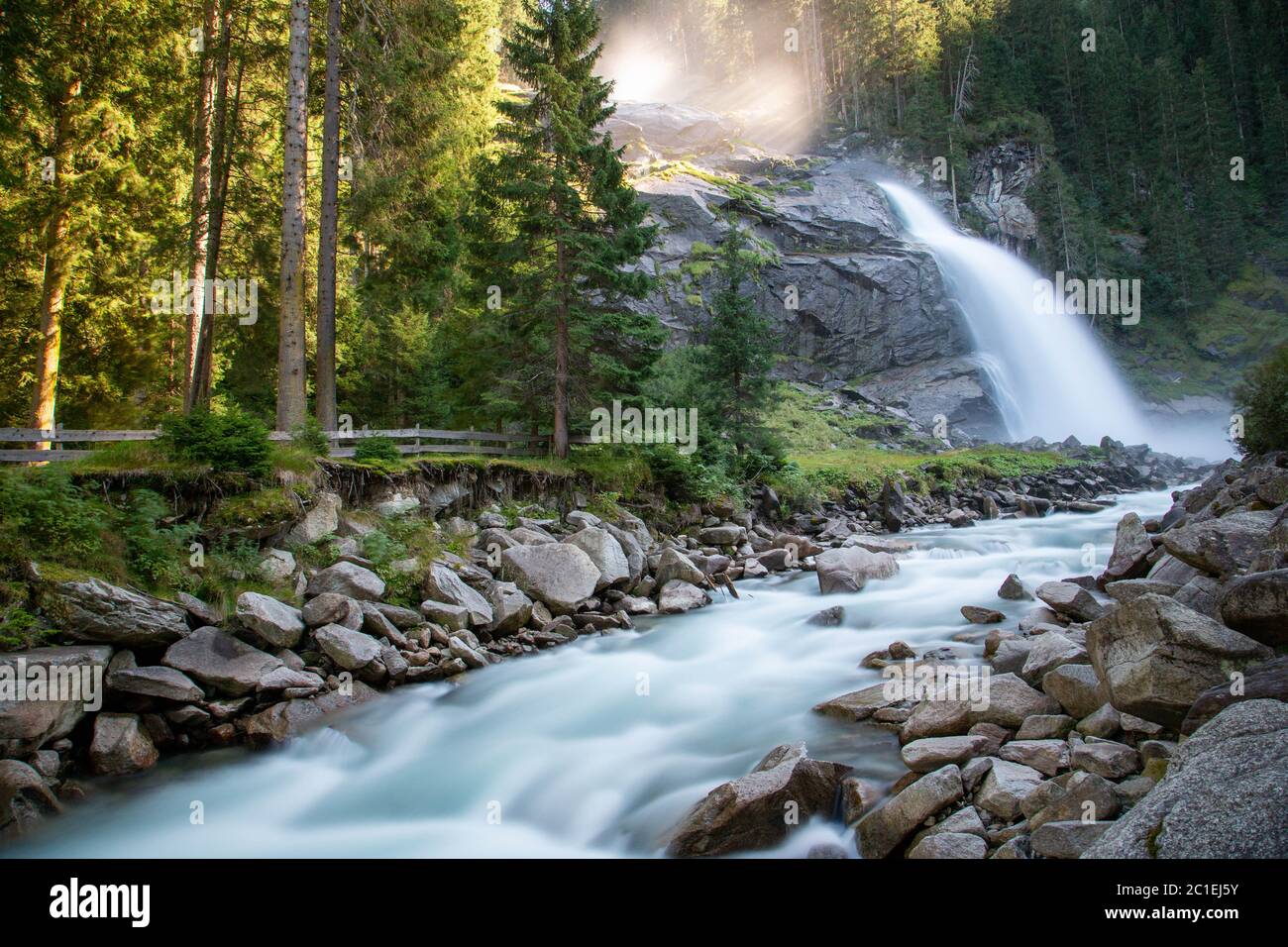 Krimmler Wasserfälle Stock Photo