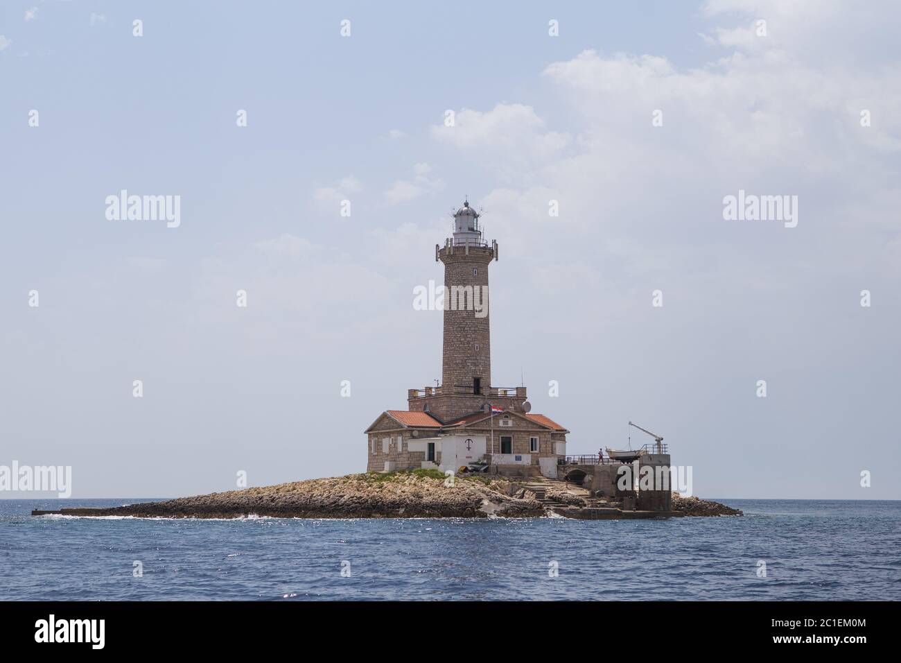 Lighthouse Porrer in Istria / Croatia Stock Photo