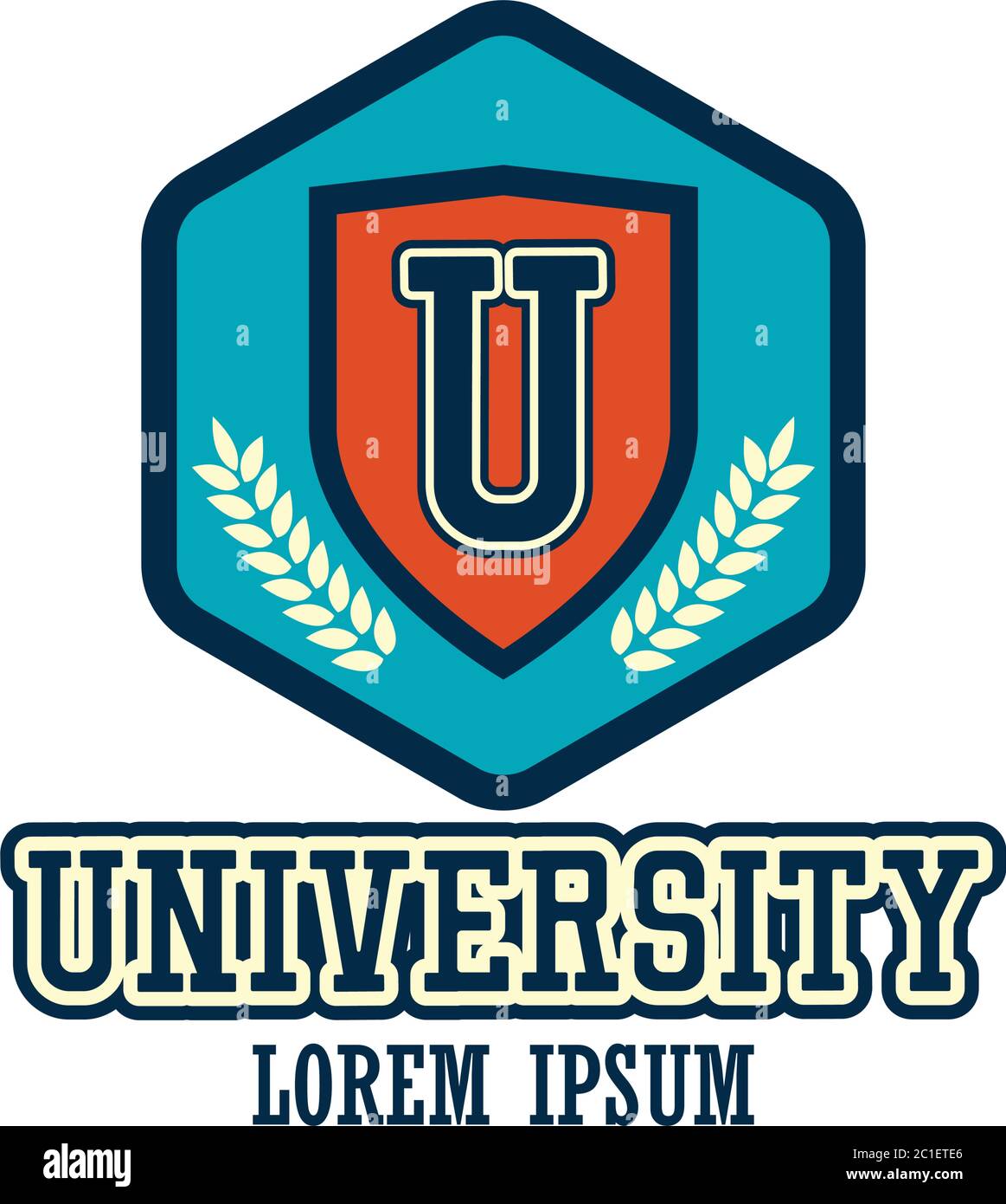 university campus logo with text space for your slogan / tag line