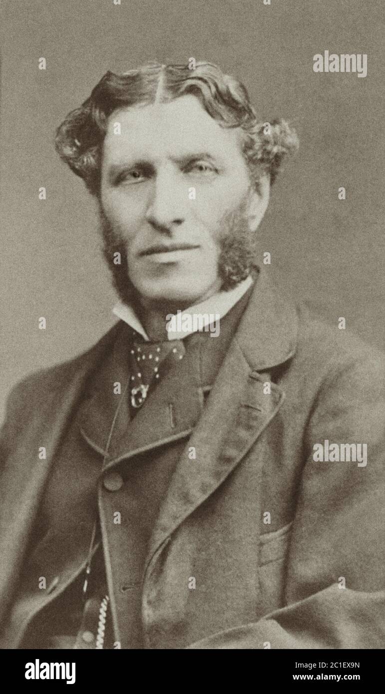 Matthew Arnold (1822 – 1888) was an English poet and cultural critic who worked as an inspector of schools. He was the son of Thomas Arnold, the celeb Stock Photo