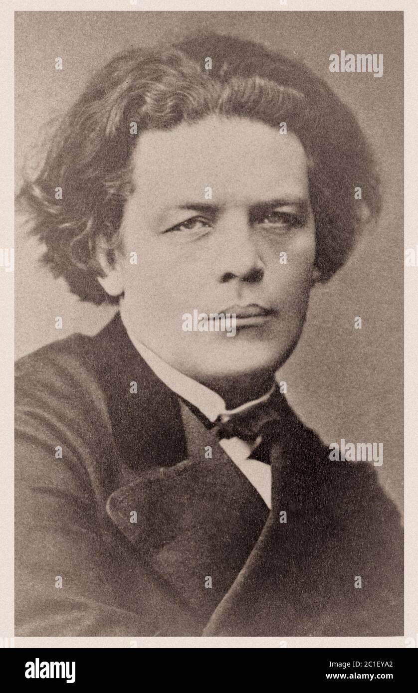 Anton Grigoryevich Rubinstein (1829 – 1894) was a Russian pianist, composer and conductor who became a pivotal figure in Russian culture when he found Stock Photo