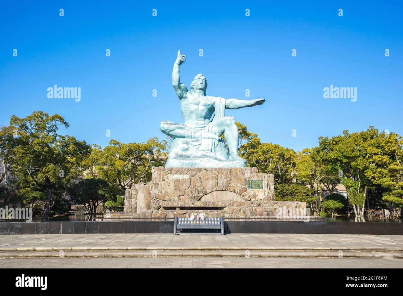 Peace Statue of Nagasaki Peace Park in Nagasaki, Japan Stock Photo Alamy