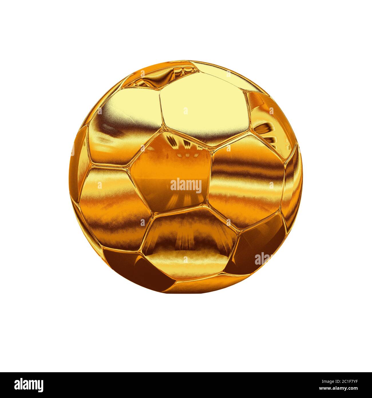Gold Soccer Ball Illustration Stock Photo Alamy